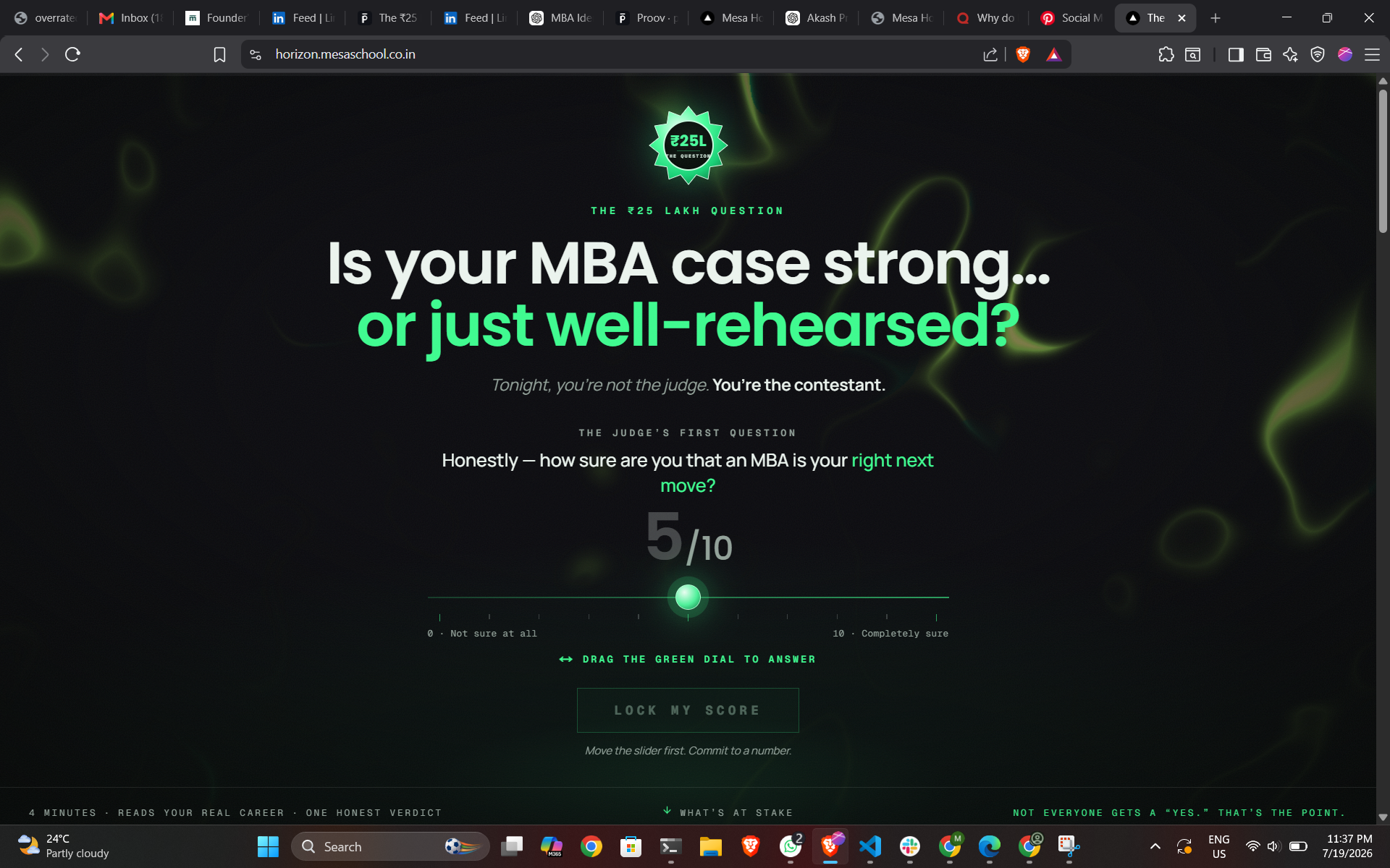 Mesa Horizon: The AI Career Judge screenshot 1
