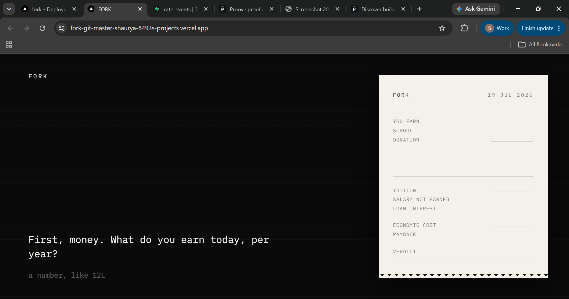 FORK screenshot 2