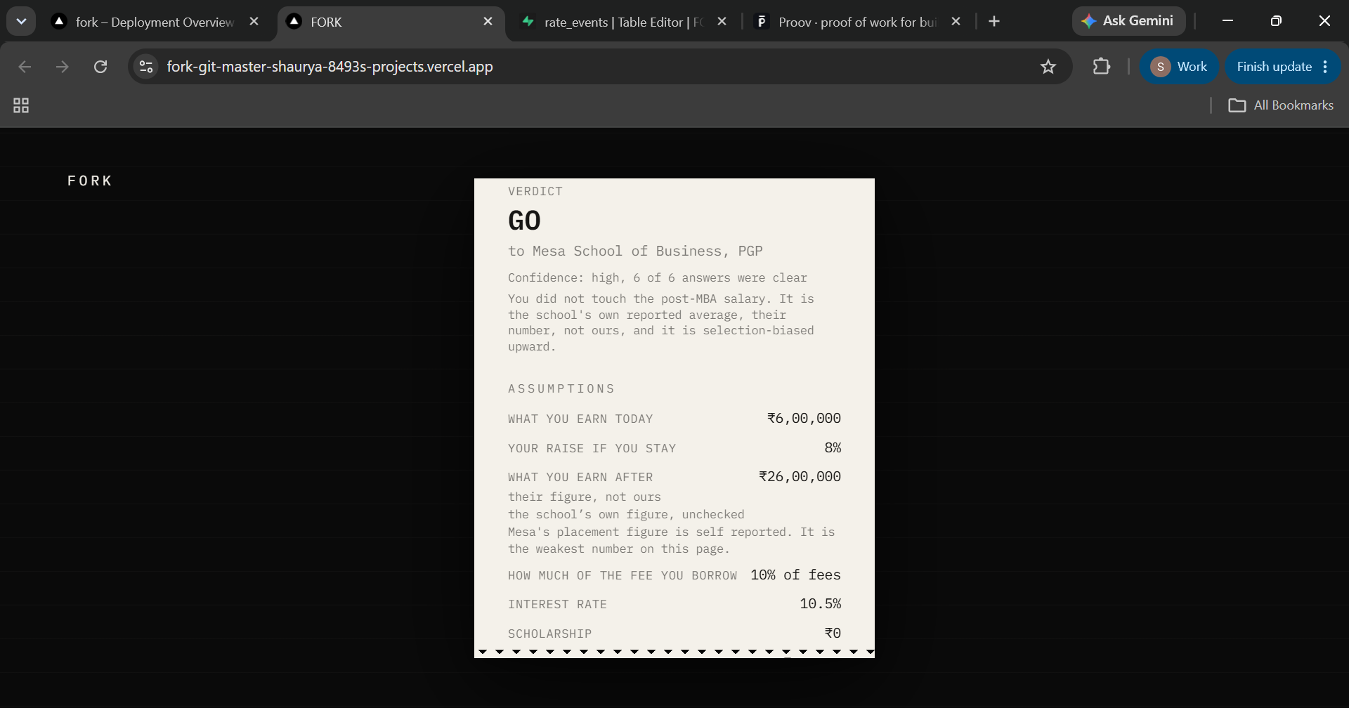 FORK screenshot 3